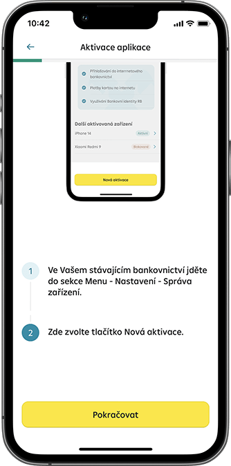 aktivace spb druhý krok