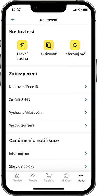 Notifikace přehled