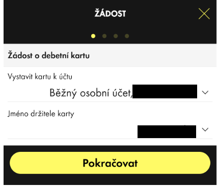 Postup v mobilním bankovnictví