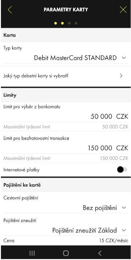 Postup v mobilním bankovnictví