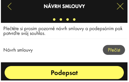Postup v mobilním bankovnictví