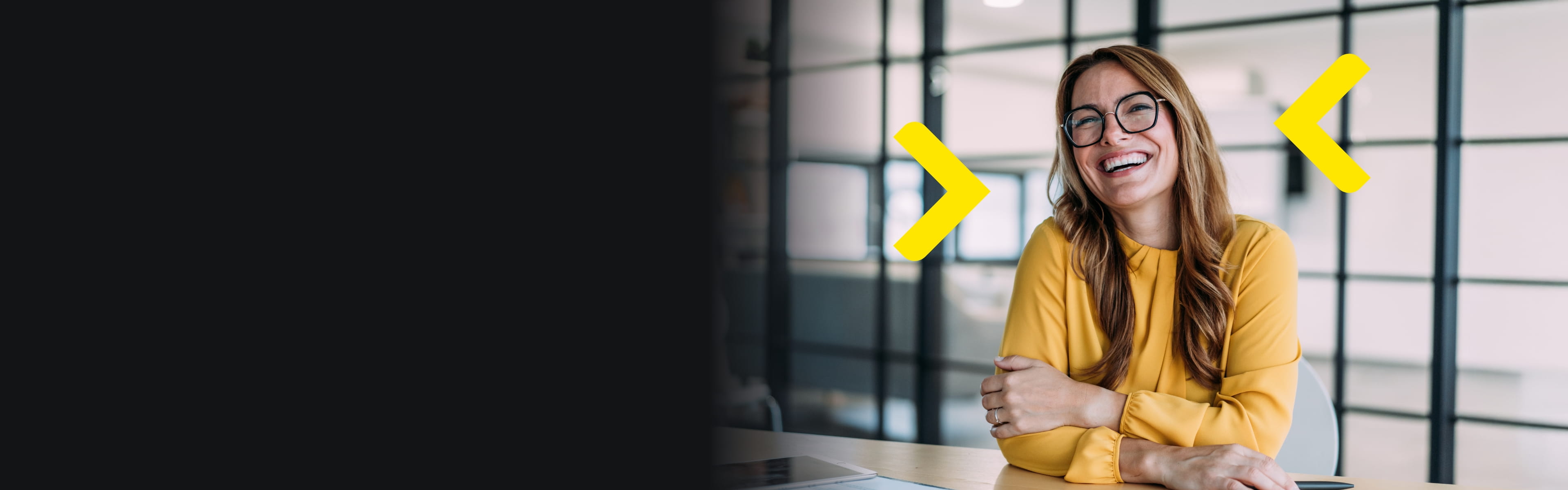 Usměvavá podnikatelka