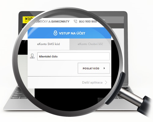 Era přihlášení do internetového bankovnictví