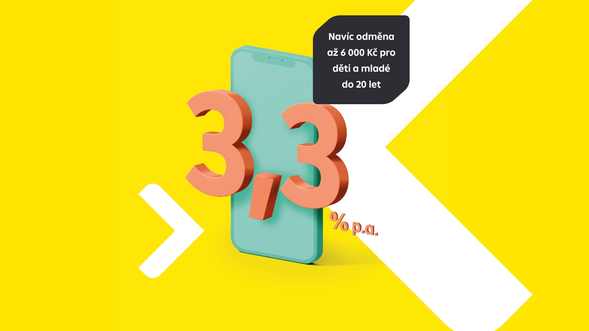 Sazba 3,3 % p. a.