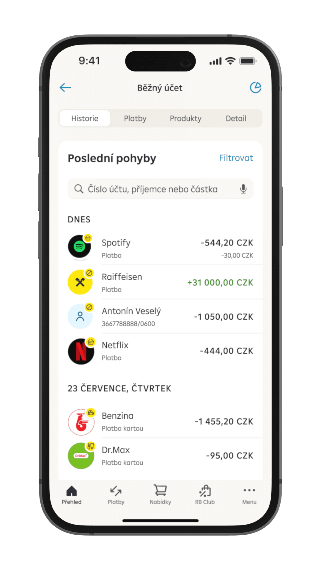 TRANSACTIONS IN ONE PLACE